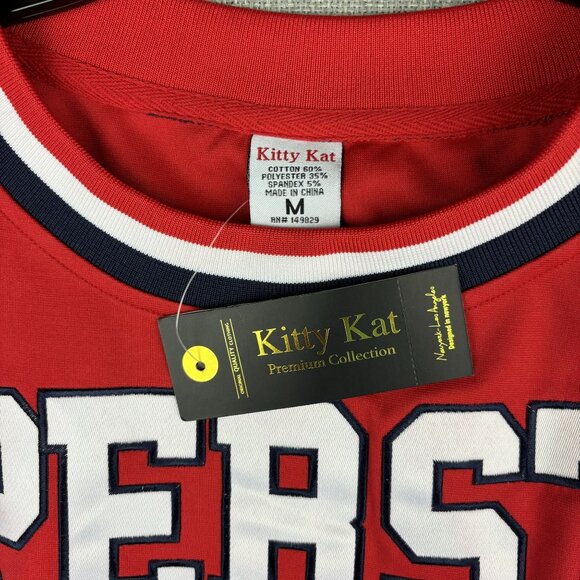 Kitty Kat Red Superstar Womens Sweatshirt Size Medium Cotton & Polyester. - Picture 4 of 12